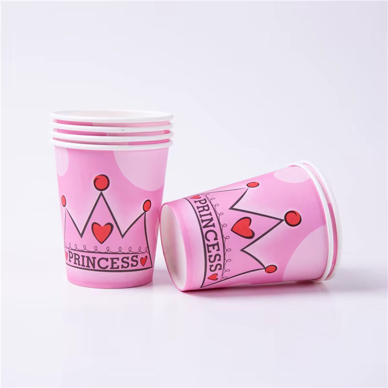 Prinsessa pahvimukit, 10kpl/pkt