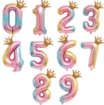 Isot numerofoliopallot, monivärinen, 86 cm